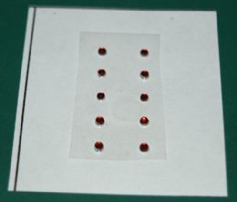 2mm Round Red Lenses